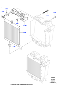 15P Kühler/Ausgleichbehälter L405 RANGE ROVER 2013 - 2022,Mit Standard-Motorkühlsystem