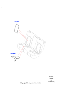 35AD Rücksitzpolst./Verkleidungen&Heiz. L663 NEW DEFENDER 2020 > (L663),Mit 40/20/40 geteiltem kl. Rücksitz