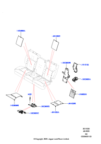 35E Rücksitzpolst./Verkleidungen&Heiz. L462 DISCOVERY 5 2017 > (L462),Version - Core