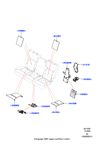 35B Rücksitzpolst./Verkleidungen&Heiz. L462 DISCOVERY 5 2017 > (L462),Version - Core