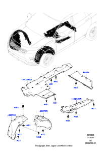 05AG Front-, Stehbleche u. Längsträger L551 NEW RANGE ROVER EVOQUE 2019 > (L551),Werk Halewood