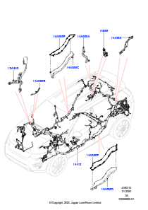 10CE Kabelstrang - Motor u. Spritzwand L550 DISCOVERY SPORT 2015 > (L550),Hergestellt in Werk Changsu (China)