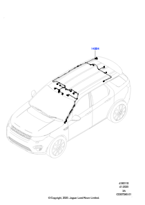 15AO Kabelstrang - Karosserie u. Heck L550 DISCOVERY SPORT 2015 > (L550),Werk Halewood