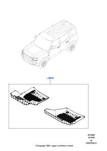 05AG Bodenbelag L663 NEW DEFENDER 2020 > (L663),Version - Commercial