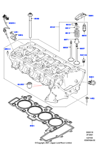 15AA Zylinderkopf L551 NEW RANGE ROVER EVOQUE 2019 > (L551),Werk Halewood