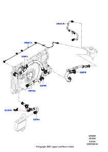 05AA Leitungen u. Schläuche - Kühlsystem L551 NEW RANGE ROVER EVOQUE 2019 > (L551),Werk Halewood