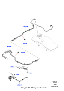 10AE Kraftstoffleitungen L551 NEW RANGE ROVER EVOQUE 2019 > (L551),Normaler Radstand