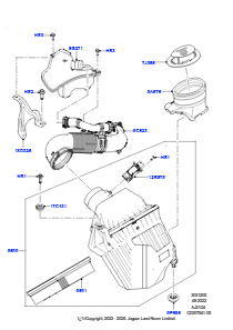 05AA Ansauggeräuschdämpfer L551 NEW RANGE ROVER EVOQUE 2019 > (L551),Werk Halewood