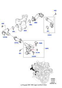 20AA Thermostat/Gehäuse und Anbauteile L550 DISCOVERY SPORT 2015 > (L550),Werk Halewood