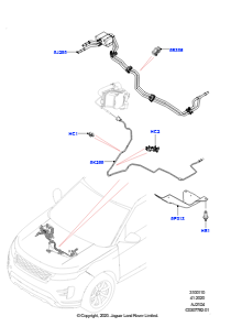 10AB Kraftstoffleitungen L551 NEW RANGE ROVER EVOQUE 2019 > (L551),Werk Halewood
