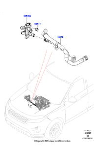 21AB Schläuche - Zusatzheizung L551 NEW RANGE ROVER EVOQUE 2019 > (L551),Werk Halewood