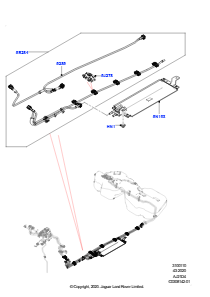 10AD Kraftstoffleitungen L560 RANGE ROVER VELAR 2017 > (L560),2.0L AJ21D4 Diesel Mitte