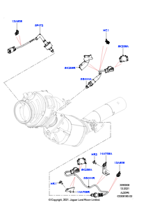 08AE Abgassensoren und Module L560 RANGE ROVER VELAR 2017 > (L560),Proconve L6 Emissionen