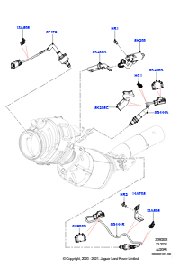 08AF Abgassensoren und Module L560 RANGE ROVER VELAR 2017 > (L560),Benzin Schadstoffklasse 6 Peking