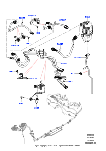 10AC Kraftstoffleitungen L560 RANGE ROVER VELAR 2017 > (L560),3,0 l AJ20D6 Diesel High