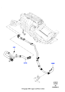 15L Heizungsschläuche L560 RANGE ROVER VELAR 2017 > (L560),3,0 l AJ20D6 Diesel High