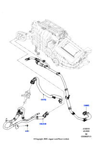 15K Heizungsschläuche L560 RANGE ROVER VELAR 2017 > (L560),3,0 l AJ20P6 Benzin High
