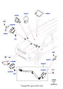 25AA Sensoren Klimaanlage und Heizung L551 NEW RANGE ROVER EVOQUE 2019 > (L551),Werk Halewood