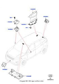 05AC Kameraausrüstung L551 NEW RANGE ROVER EVOQUE 2019 > (L551),Werk Halewood