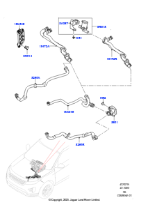 15AG Heizungsschläuche L551 NEW RANGE ROVER EVOQUE 2019 > (L551),Werk Halewood