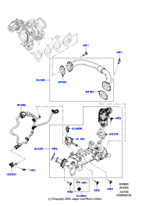 20AB Abgasrückführung L560 RANGE ROVER VELAR 2017 > (L560),2.0L AJ21D4 Diesel Mitte
