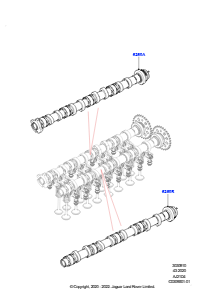 10AB Nockenwelle L560 RANGE ROVER VELAR 2017 > (L560),2.0L AJ21D4 Diesel Mitte
