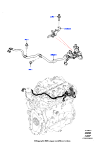 40AF Verdunstungsemissionen L663 NEW DEFENDER 2020 > (L663),2.0L I4 DOHC AJ200 Benz., hohe L.