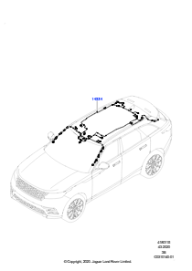 15F Kabelstrang - Karosserie u. Heck L560 RANGE ROVER VELAR 2017 > (L560)