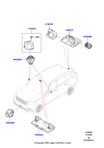 05AB Kameraausrüstung L560 RANGE ROVER VELAR 2017 > (L560)