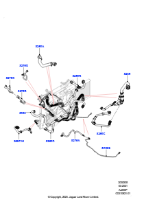 05BY Leitungen u. Schläuche - Kühlsystem L462 DISCOVERY 5 2017 > (L462),Mit Standard-Motorkühlsystem