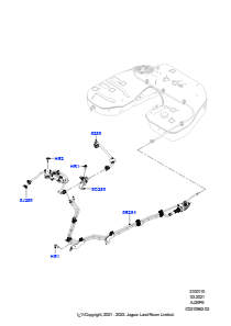 10AD Kraftstoffleitungen L462 DISCOVERY 5 2017 > (L462),3,0 l AJ20P6 Benzin High