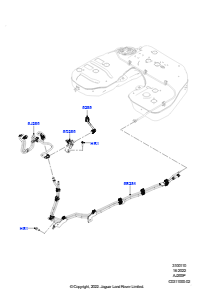 10CF Kraftstoffleitungen L462 DISCOVERY 5 2017 > (L462),2.0L I4 DOHC AJ200 Benz., hohe L.