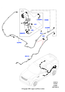 13AK Aktivkohlebehälter L462 DISCOVERY 5 2017 > (L462),3,0 l AJ20P6 Benzin High