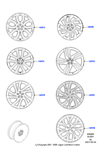 05AE Räder L462 DISCOVERY 5 2017 > (L462)