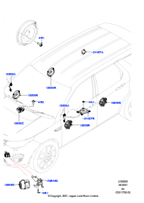 05N Lautsprecher L550 DISCOVERY SPORT 2015 > (L550),Hergestellt in Werk Changsu (China)