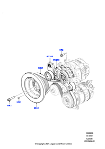 05AE Riemenscheiben/Keilriemen L460 NEW RANGE ROVER 2022 > (L460),3,0 l AJ20D6 Diesel High