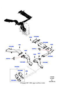 05AC Belüft.-/Frischluftdüsen u. -führ. L460 NEW RANGE ROVER 2022 > (L460),Ohne Rücksitz in 3. Reihe