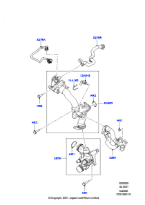 20AD Thermostat/Gehäuse und Anbauteile L460 NEW RANGE ROVER 2022 > (L460),3,0 l AJ20D6 Diesel High