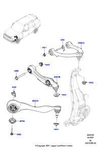 20 Lenker - Vorderradaufhängung L460 NEW RANGE ROVER 2022 > (L460)