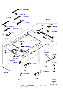 10AC Himmel u. Sonnenblenden L460 NEW RANGE ROVER 2022 > (L460),Normaler Radstand
