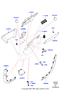 15 Einbau - Verkleidung - Tür vorn L460 NEW RANGE ROVER 2022 > (L460)
