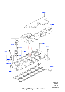 15AC Zylinderkopfhaube L460 NEW RANGE ROVER 2022 > (L460),3,0 l AJ20D6 Diesel High
