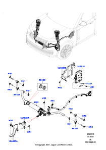 15AC Vorderer Querträger u. Stabilisator L460 NEW RANGE ROVER 2022 > (L460),Elektronische Luftfederung mit ACE