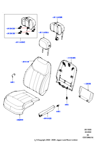 05AC Bezüge - Vordersitz L460 NEW RANGE ROVER 2022 > (L460),Leder halb-Anilin perf.