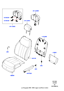 05AD Bezüge - Vordersitz L460 NEW RANGE ROVER 2022 > (L460),Vollaniline-Leder