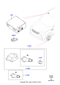 20C Reifendrucküberwachung L462 DISCOVERY 5 2017 > (L462),Mit Reifendrucksensoren