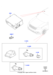 20B Reifendrucküberwachung L560 RANGE ROVER VELAR 2017 > (L560)