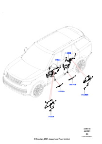 15AA Kabelstrang - Karosserie u. Heck L460 NEW RANGE ROVER 2022 > (L460)