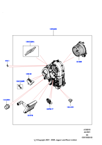 10AB Heiz./Klimaanlage, interne Bauteile L460 NEW RANGE ROVER 2022 > (L460),Mit Klimaanlage - vorn/hinten