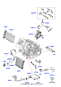 10AE Heiz./Klimaanlage, interne Bauteile L551 NEW RANGE ROVER EVOQUE 2019 > (L551),Gebaut in Brasilien